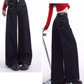 Retro Wide Leg Jeans Women's Spring And Autumn Loose Small High Waist Straight