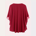 European And American Plus Size Women's Clothes New Belly-covering Slimming Loose Solid Color Short Sleeve