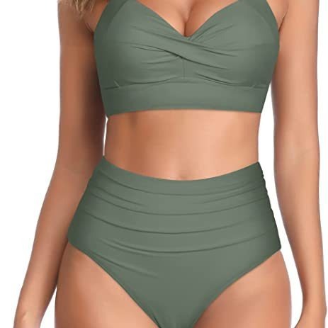 Split Bow Bikini Seaside Vacation Swimwear