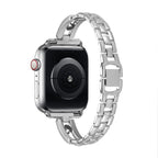 Stainless Steel Metal Round Diamond Strap