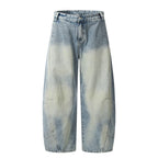 Washed Distressed Machete Jeans For Women