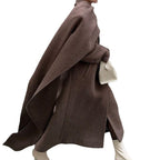 Arrival Of Scarf Collar Woolen Coat