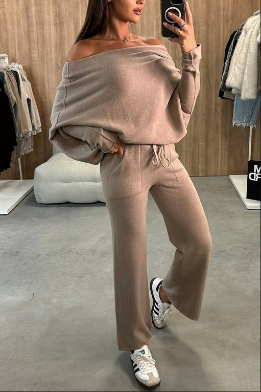 Temperament Commute Women's Solid Color Fashion Casual Two-piece Suit