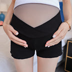 Maternity Wear,Leggings, Low-Waist Shorts, All-Match Safety Pants, Pregnant Women'S Belly Lift Pants