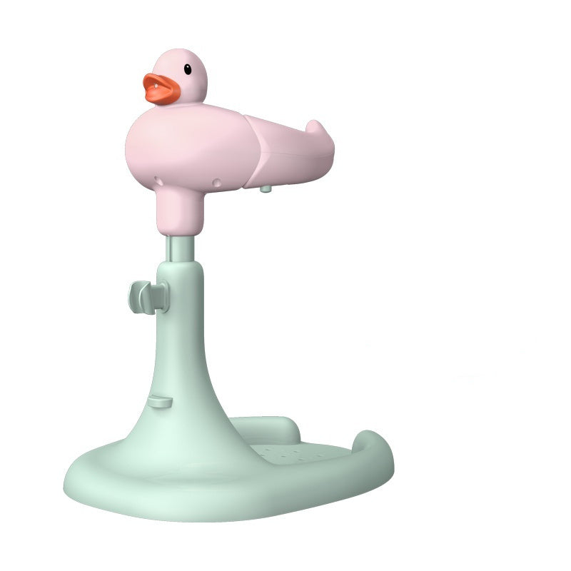Baby Standing Red Mouth Duck Bath Table Hands-free Shower Non-slip Spine Protection Adjustable